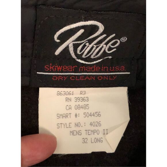 VTG ROBBE SKIWEAr Ski Pants Thinsulate Made In USA SZ 32 Long - Picture 12 of 14